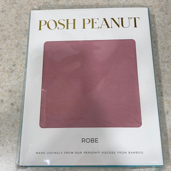 Posh Peanut Dusty Rose Robe - brand new - Picture 1 of 3